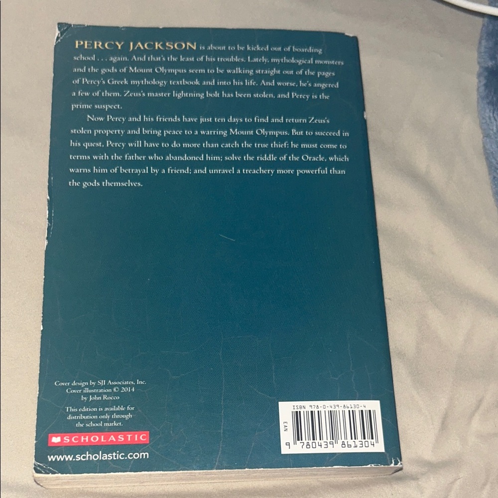 Scholastic Green and Brown Percy Jackson Book - Picture 2 of 2